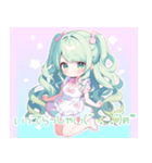 緑髪のメイドさん♡（個別スタンプ：7）
