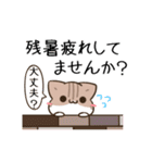 動く！毎日五月病なねこたち 残暑～秋（個別スタンプ：12）