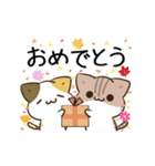 動く！毎日五月病なねこたち 残暑～秋（個別スタンプ：24）