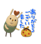 mottoの羊毛フェルトアニマル♡敬語（個別スタンプ：19）