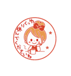 動く♪♡おだんごガール♡ハンコ風（個別スタンプ：11）