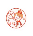 動く♪♡おだんごガール♡ハンコ風（個別スタンプ：18）