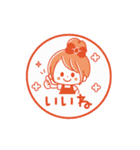 動く♪♡おだんごガール♡ハンコ風（個別スタンプ：19）
