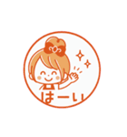 動く♪♡おだんごガール♡ハンコ風（個別スタンプ：21）