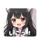 新登場！学生みなみちゃん（個別スタンプ：10）