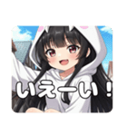 新登場！学生みなみちゃん（個別スタンプ：12）