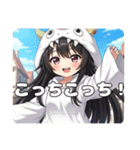 新登場！学生みなみちゃん（個別スタンプ：15）