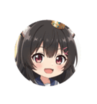 新登場！学生みなみちゃんプレミアム（個別スタンプ：12）