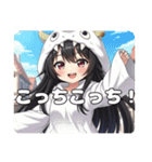 新登場！学生みなみちゃんプレミアム（個別スタンプ：32）