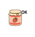文字ありver.かわいいパンとお菓子たち（個別スタンプ：17）