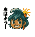サーファー波空(サーフィン)…………….（個別スタンプ：1）