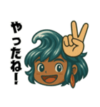 サーファー波空(サーフィン)…………….（個別スタンプ：17）