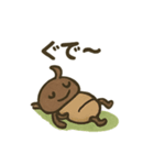 むしともだち：カブト＆クワガタ（個別スタンプ：6）