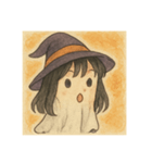 手書き風ハロウィン娘（個別スタンプ：7）