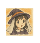 手書き風ハロウィン娘（個別スタンプ：8）