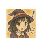 手書き風ハロウィン娘（個別スタンプ：12）