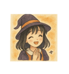 手書き風ハロウィン娘（個別スタンプ：20）