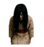 恐怖着物女と老婦人（個別スタンプ：10）