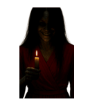 赤い服の女鬼2-悪霊が身に絡む（個別スタンプ：4）