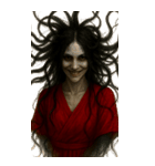 赤い服の女鬼2-悪霊が身に絡む（個別スタンプ：5）