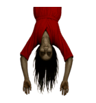 赤い服の女鬼2-悪霊が身に絡む（個別スタンプ：8）