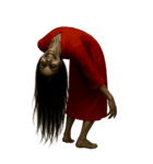 赤い服の女鬼2-悪霊が身に絡む（個別スタンプ：9）