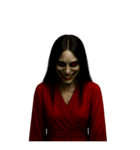 赤い服の女鬼2-悪霊が身に絡む（個別スタンプ：14）