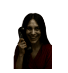 赤い服の女鬼2-悪霊が身に絡む（個別スタンプ：16）