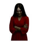 赤い服の女鬼2-悪霊が身に絡む（個別スタンプ：17）