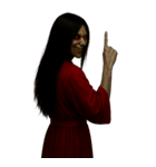 赤い服の女鬼2-悪霊が身に絡む（個別スタンプ：23）