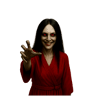 赤い服の女鬼2-悪霊が身に絡む（個別スタンプ：24）