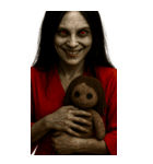 赤い服の女鬼2-悪霊が身に絡む（個別スタンプ：32）