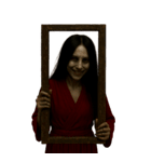 赤い服の女鬼2-悪霊が身に絡む（個別スタンプ：34）