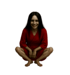 赤い服の女鬼2-悪霊が身に絡む（個別スタンプ：35）