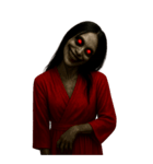 赤い服の女鬼2-悪霊が身に絡む（個別スタンプ：36）