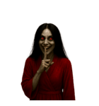 赤い服の女鬼2-悪霊が身に絡む（個別スタンプ：37）