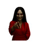 赤い服の女鬼2-悪霊が身に絡む（個別スタンプ：39）