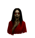 赤い服の女鬼2-悪霊が身に絡む（個別スタンプ：40）