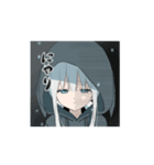 動くパーカーの女の子(銀髪)2（個別スタンプ：6）