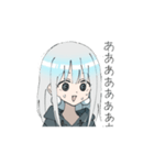 動くパーカーの女の子(銀髪)2（個別スタンプ：9）