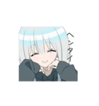 動くパーカーの女の子(銀髪)2（個別スタンプ：11）