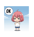 ローテンションガールスタンプ（個別スタンプ：16）