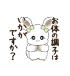 動くうさぎさん 2025 「丁寧な長文」（個別スタンプ：6）