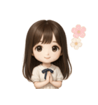 【清楚系♡大人可愛い女の子】文字なし（個別スタンプ：8）