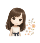 【清楚系♡大人可愛い女の子】文字なし（個別スタンプ：12）