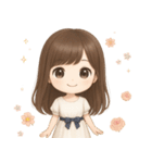 【清楚系♡大人可愛い女の子】文字なし（個別スタンプ：14）