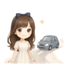【清楚系♡大人可愛い女の子】文字なし（個別スタンプ：19）
