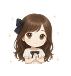 【清楚系♡大人可愛い女の子】文字なし（個別スタンプ：22）