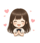 【清楚系♡大人可愛い女の子】文字なし（個別スタンプ：26）