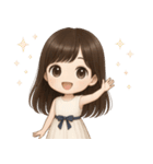 【清楚系♡大人可愛い女の子】文字なし（個別スタンプ：27）